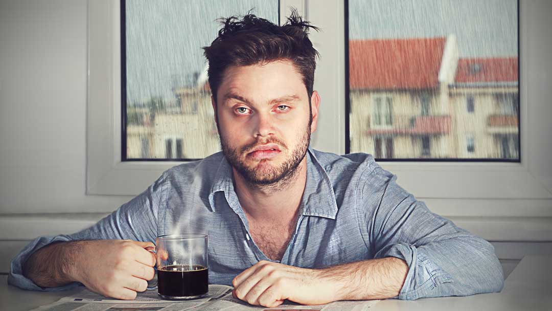 Tired man