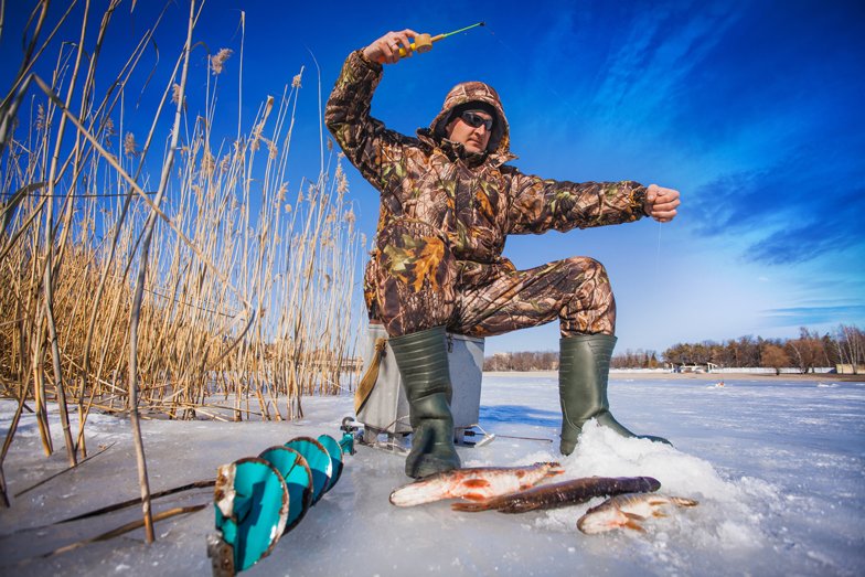 Ice fishing can help you reel in health and happiness. Trout’s honour!